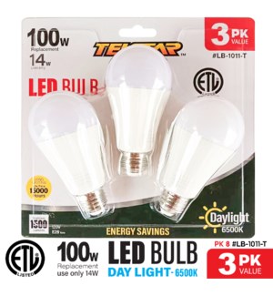 Light Bulb Set of 3 14W LED