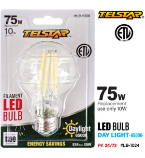 Light Bulb Filament Globe 10W LED