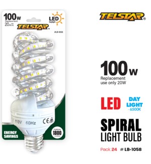 Spiral light bulb LED 20W (100W)