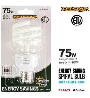 Spiral Light Bulb Energy Saving 20W