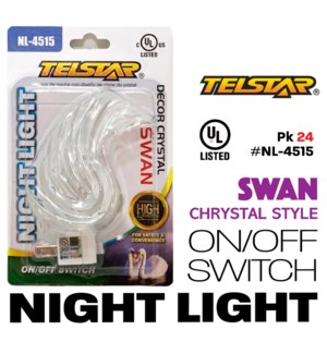 Crystal Swan Night Light 4W