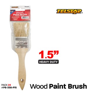 Paint Brush Wooden Heavy Duty 1.5"