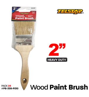 Paint Brush Wood Heavy Duty 2"