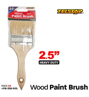 Paint Brush Wood Heavy Duty 2.5"