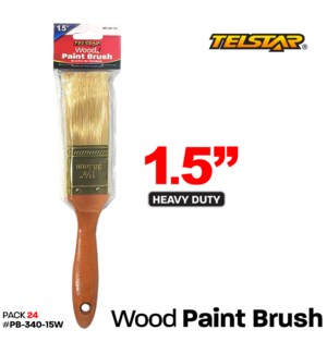 Paint Brush Heavy Duty Wooden handle 1.5"