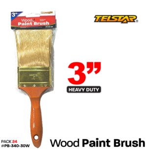 Paint Brush Heavy Duty Wooden handle 3.0"