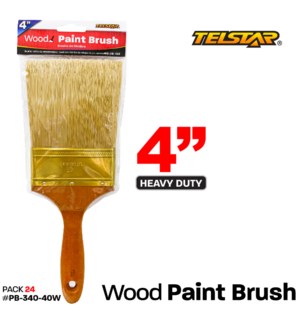 Paint Brush Heavy Duty Wooden handle 4.0"