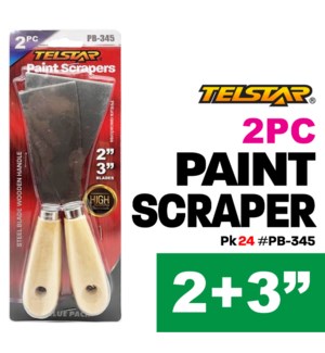 Paint Scrapers Metal Putty 2pc 2" & 3"