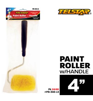 Paint Roller W/Cover 4"