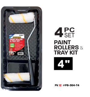 Paint Roller Set of 4 4"