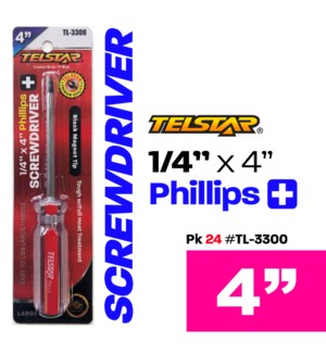 Phillips (1/4"x4") Magnet Tip Screwdriver