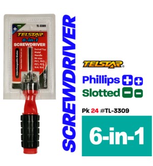 Screwdriver Interchangeable Bits 6 in 1