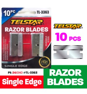 Razor Blades, 10 Pack