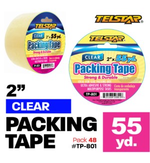 Clear Packing Tape 2"X55 Yds