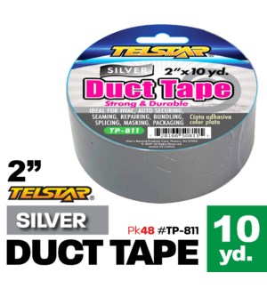 Duct Tape 2"x10 Yds - Silver