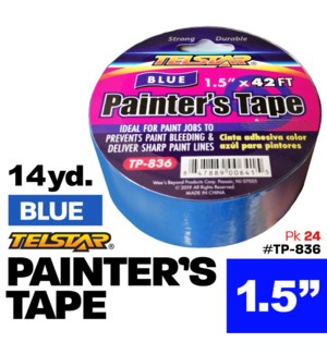 Blue Paint Masking Tape 1.5"x14Y