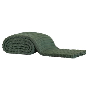 Pleated Knit - Sage - Throw