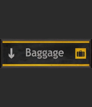 BC Baggage Airport Sign