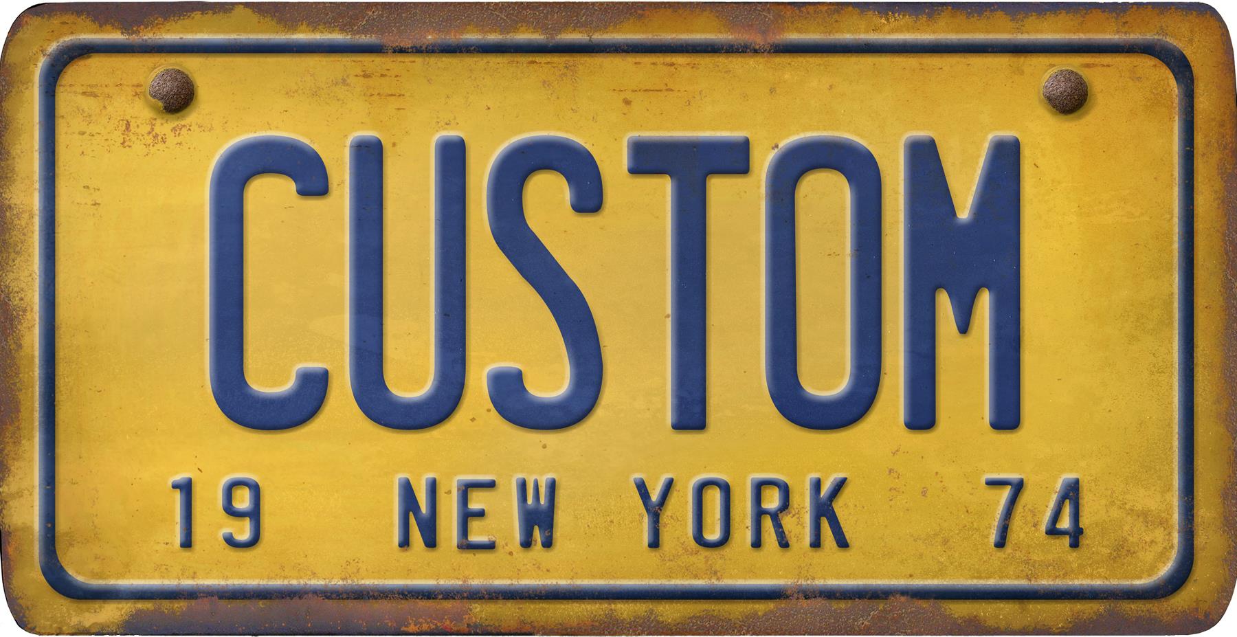 custom motorcycle plates ny