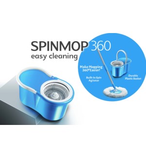 SPIN MOP WITH BLUE BUCKET SET 8/BOX