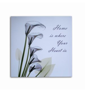 HAND PAINTED WALL ART 19.7"x19.7"x1" -- 24/BX