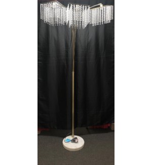 FLOOR LAMP- COLOR : ANTIQUE BRASS 37.10"x33.46"x86.61"  (TOP+BASE- 2BXS REQ'D) BULBS NOT INCLUDED ,