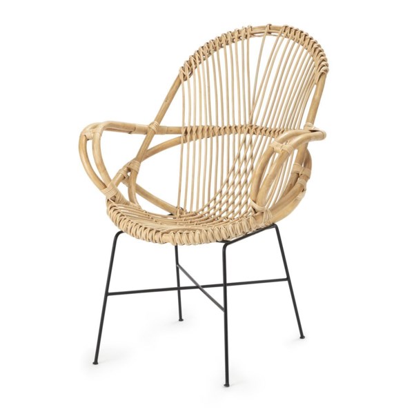 Hand Woven Rattan Accent Chair New IMAX Worldwide Home