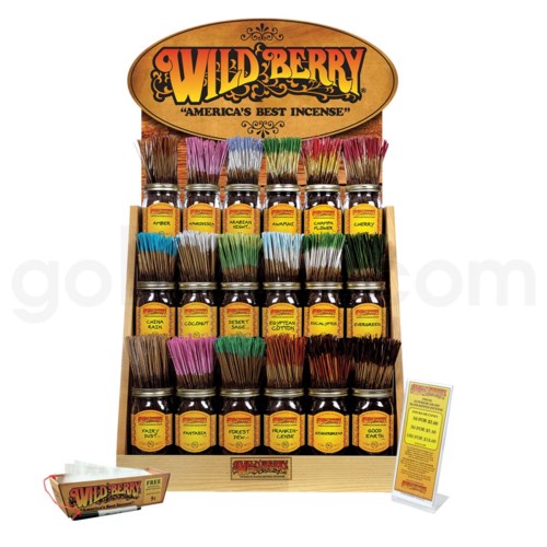 Wildberry Incense Oak Display 18ct 2 MWI