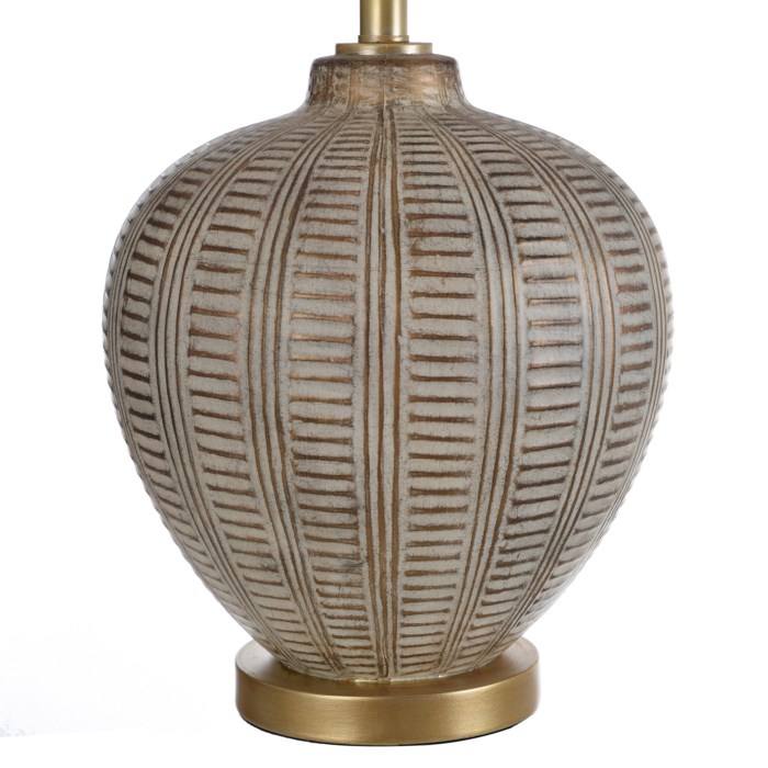 Picture of HAND CARVED BAFFO GOLD TABLE LAMP