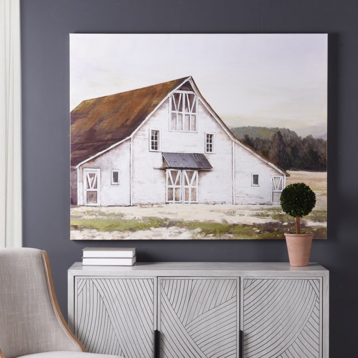 Picture of OLE BLANC BARN CANVAS
