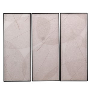 Set of 3 original designer patterns reverse printed on glass