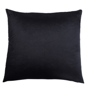 DANN FOLEY LIFESTYLE | Down Feather Solid Black Pillow | 24in ht. X 24in w.
