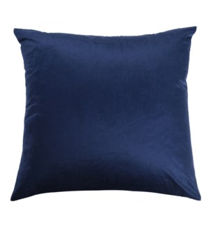DANN FOLEY LIFESTYLE | Down Feather Solid Dark Navy Pillow | 24in ht. X 24in w.