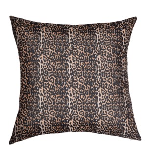 DANN FOLEY LIFESTYLE | Down Feather Jaguar Print Pillow | 24in ht. X 24in w.