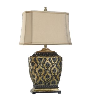 Jane Seymour -Barbados Table Lamp With Antique Platinum Design