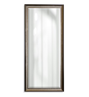 BEVELED FRAMED MIRROR | Made in the USA | 29in w. X 63in ht. X 2in d.
