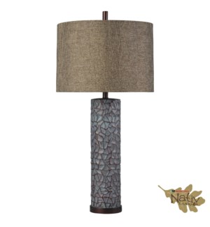 Northam Table Lamp | Lodge | Mossy Oak Branded | Molded | 150W | 3-Way | Hardback Shade