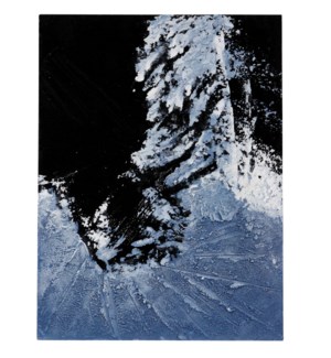 COMPOSITION IN BLUE | 36in w X 48in ht X 2in d | Deep Texture on Canvas