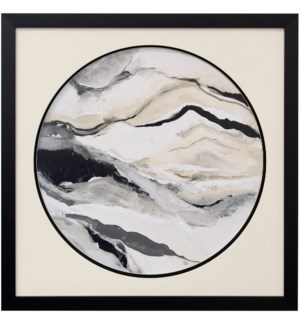 CRYSTALLINE | Matted Framed Print Under Glass | 26in ht. X 26in w.