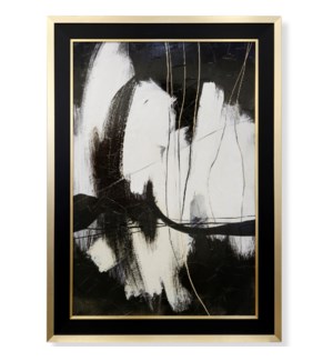 BEHIND LINES | Textured Framed Print | 57in ht. X 41in w.