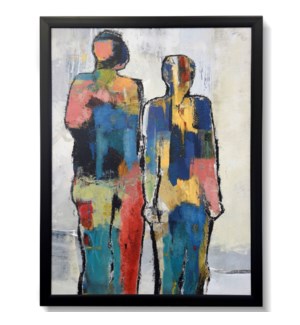 BEAUTIFUL PEOPLE | Textured Framed Print | 33in ht. X 43in w.