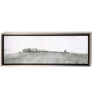 DISTANT TREES | Textured Framed Print | 23in ht. X 63in w.