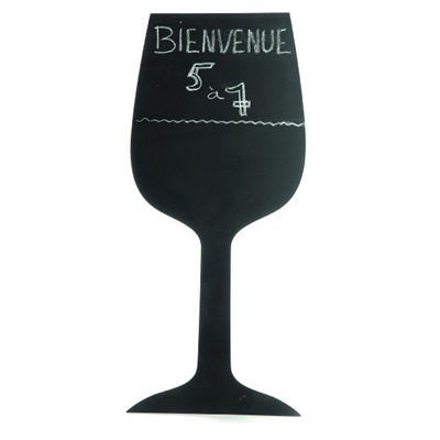 WINE GLASS CHALK BOARD 21″ DX47″”H WINE GLASS CHALK BOARD 21″ DX47″”H