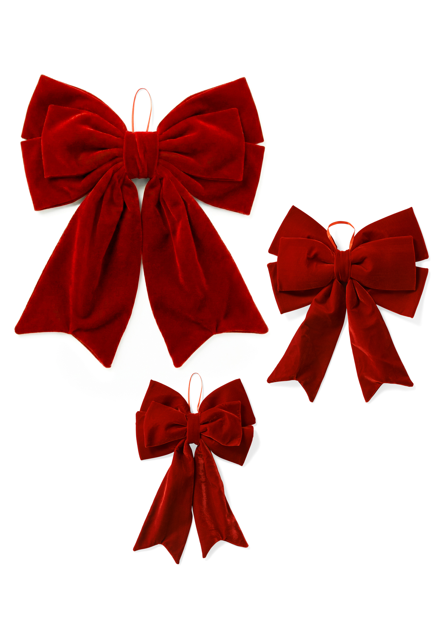 DECO MD DOUBLE BOW POLYVELVET DK RED 20X23 DECO MD DOUBLE BOW POLYVELVET DK RED 20X23