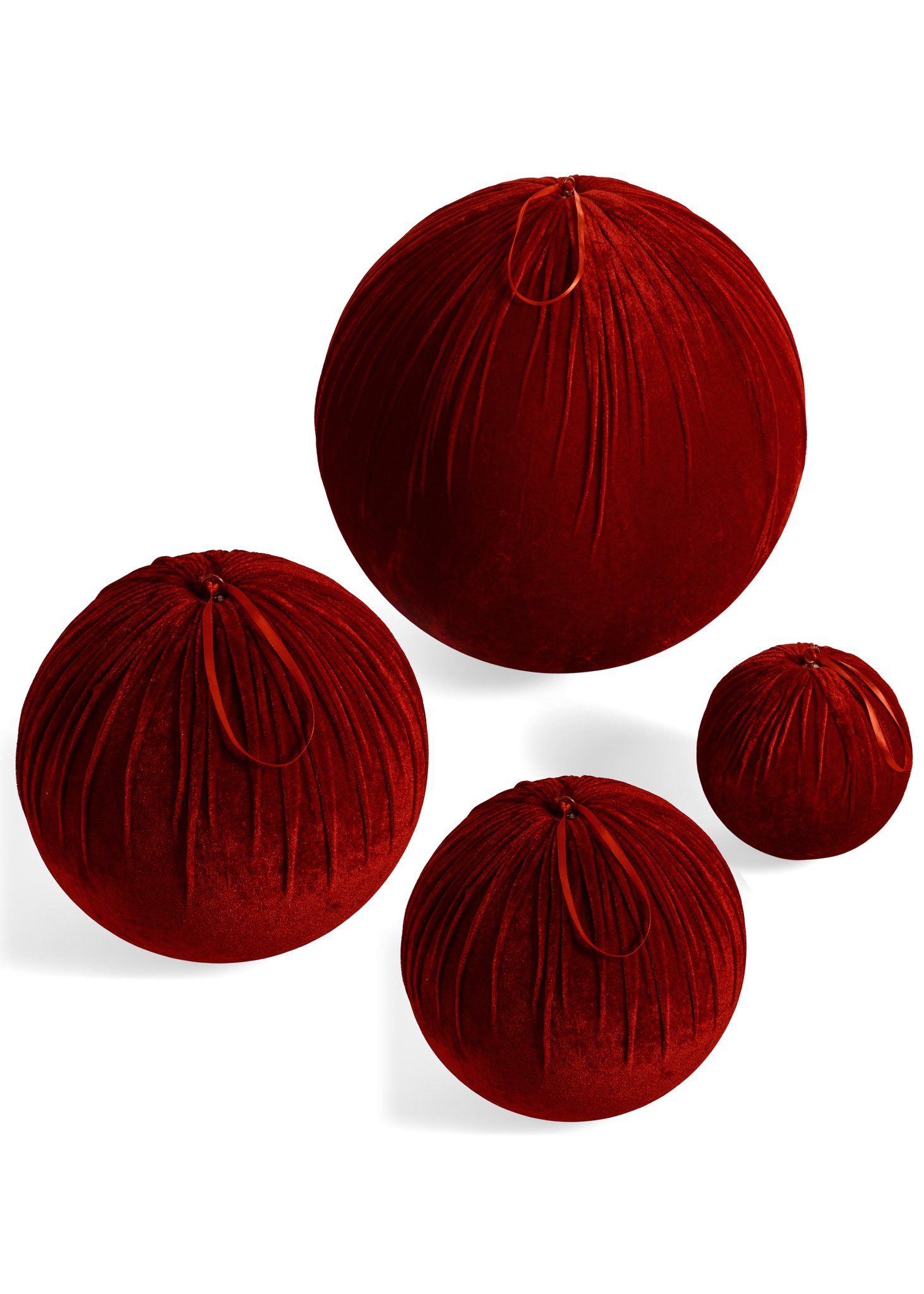 ORNAMENT VELVET FOAM/POLY RED 15.5X15.5 ORNAMENT VELVET FOAM/POLY RED 15.5X15.5