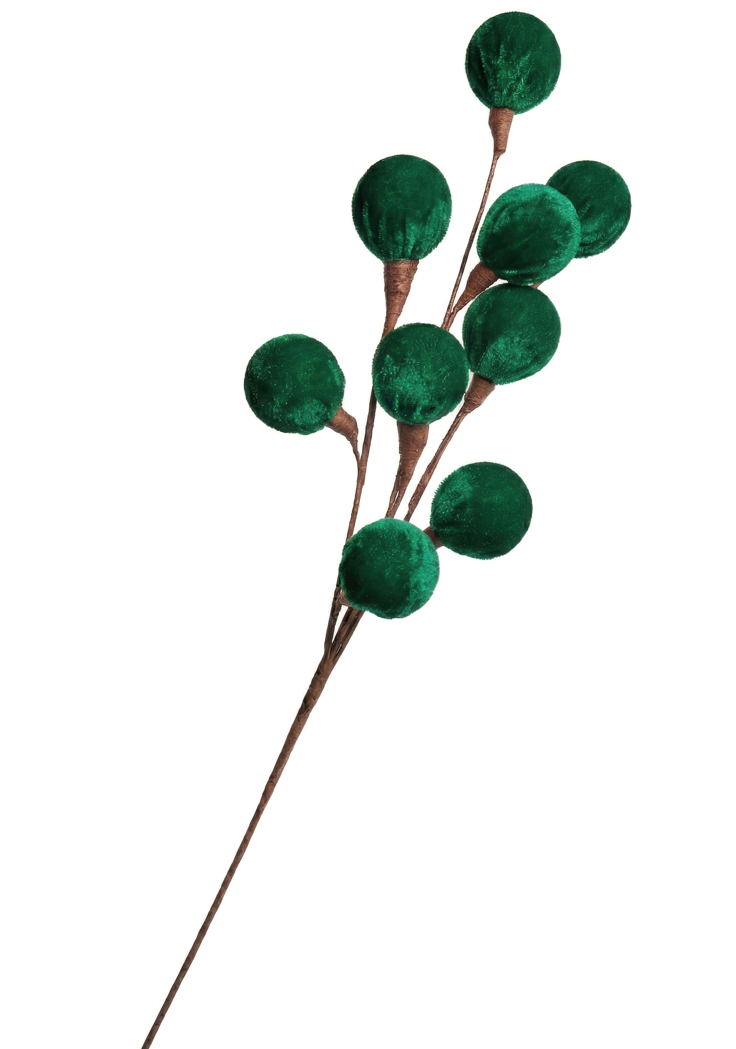 STEM VELVET BALL FOAM/POLY GREEN 7X30 STEM VELVET BALL FOAM/POLY GREEN 7X30