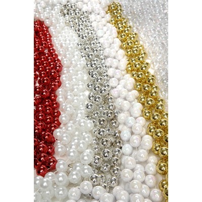 BEAD GARL. 20′-20MM SHINY SILV