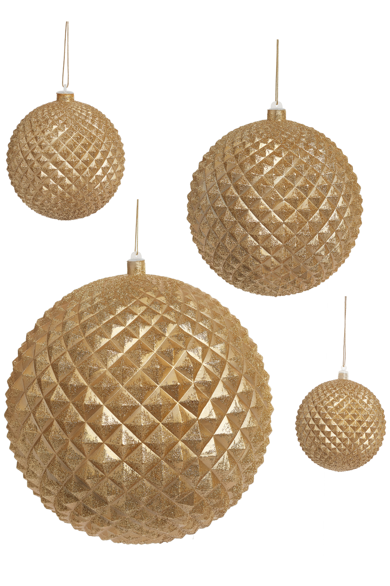 ORN. DURIAN GLD MAT/GLIT 8″ ORN. DURIAN GLD MAT/GLIT 8″