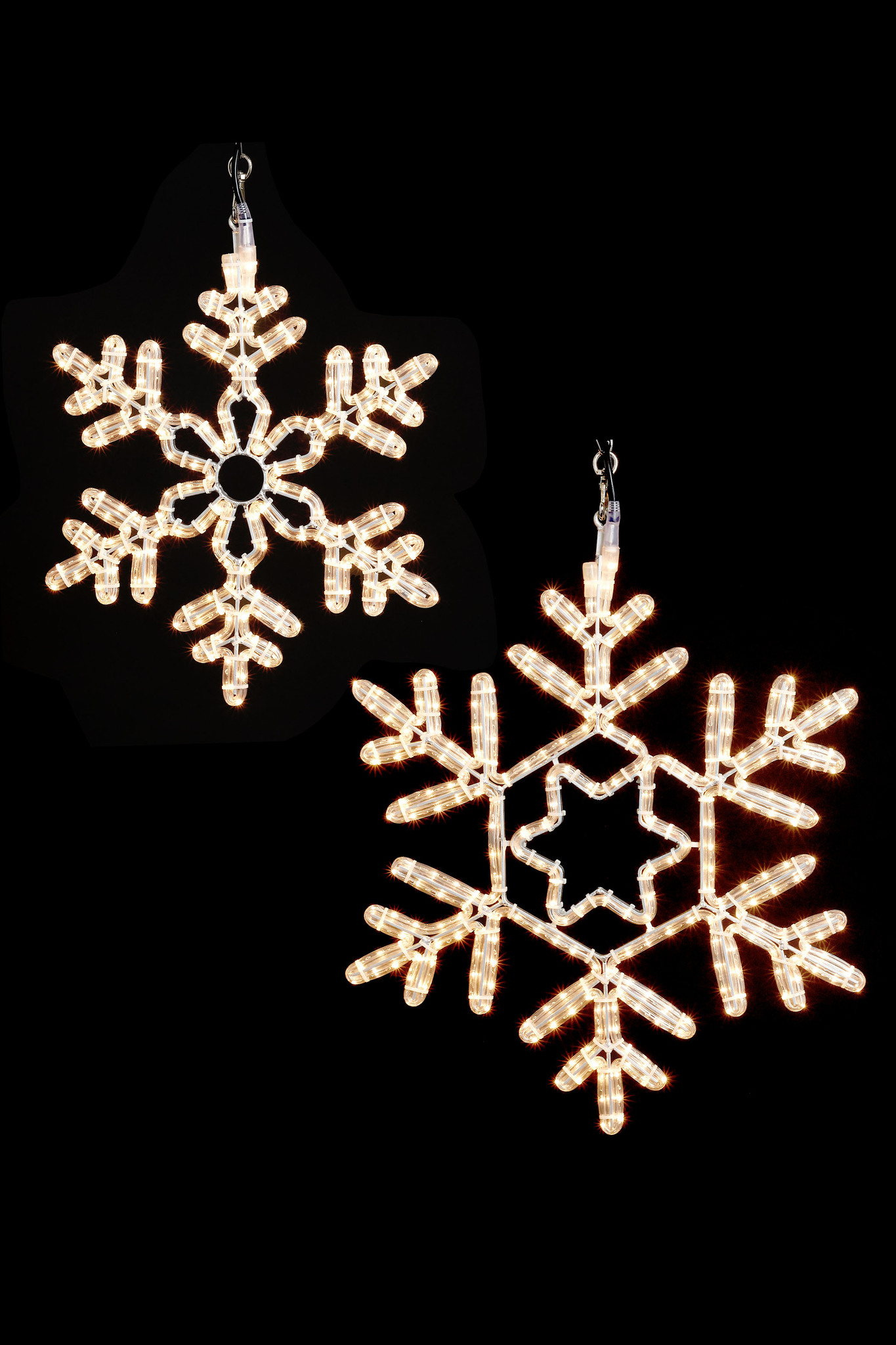 STRUCT ALU LED SNOWFLAKE WW 11.5X13