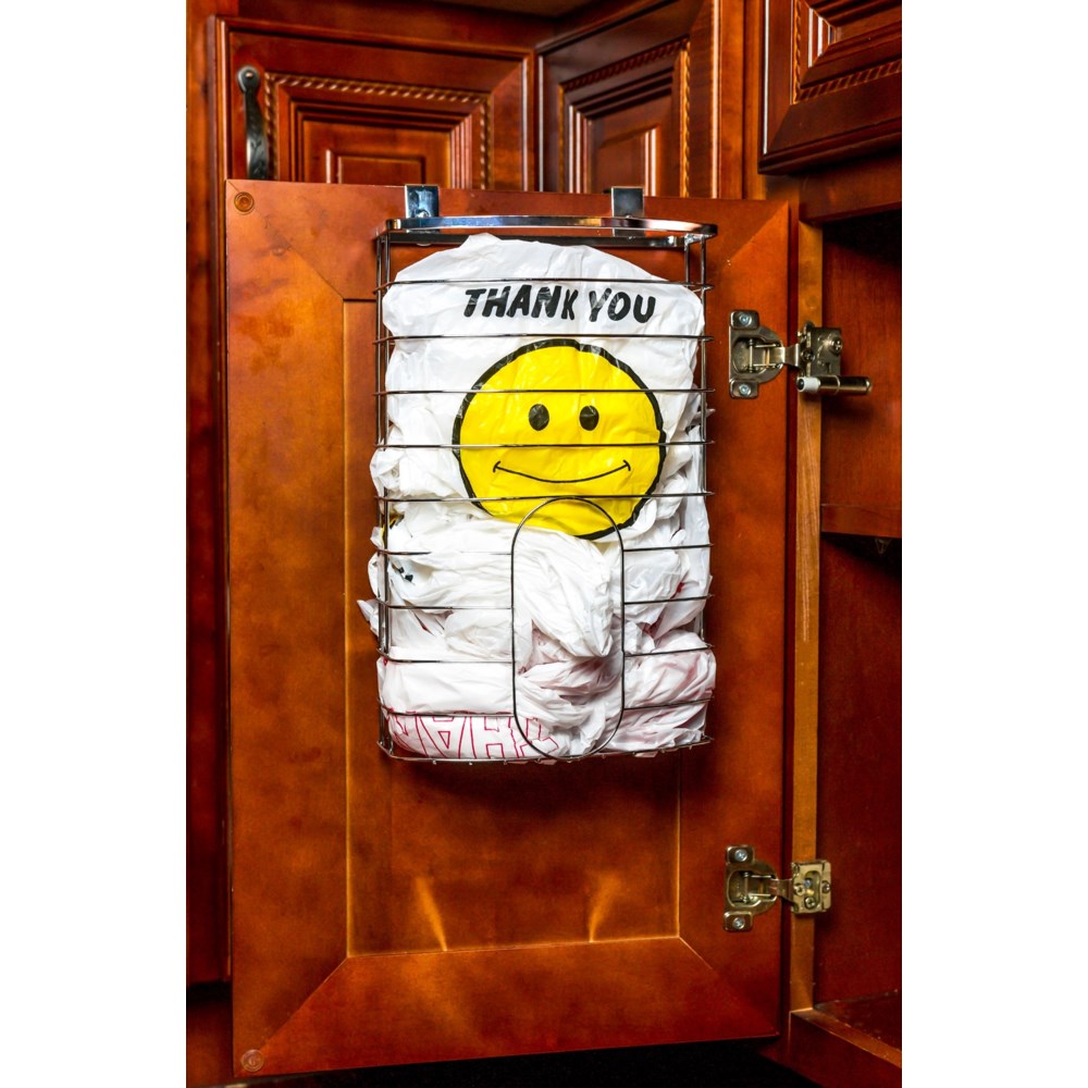 Over-Cabinet Chrome Grocery Bag Holder (6) - kitchen ...